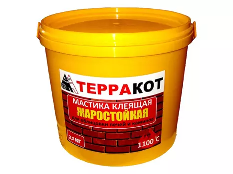 мастика жаростойкая клеящая ТЕРРАКОТ, 2,5кг