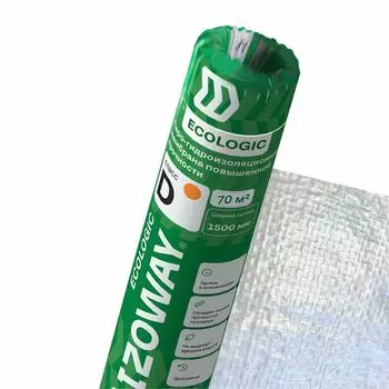 мембрана гидропароизоляционная повышенной прочности D ECO IZOWAY 70м2