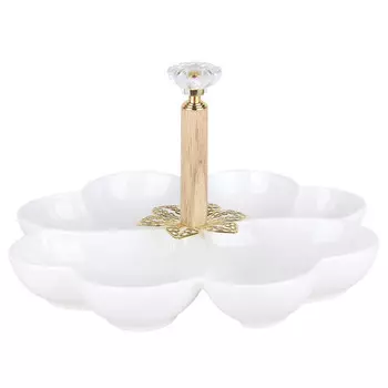 менажница 4 секции 19см фарфор