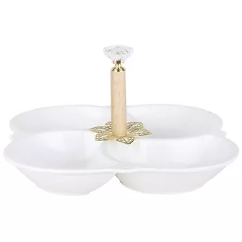 менажница 4 секции 21см фарфор