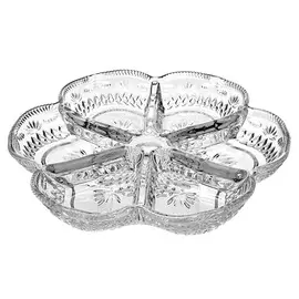 менажница 6-секций, 29 см, стекло