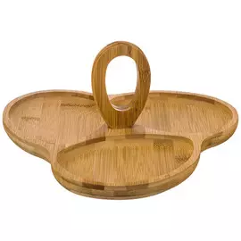 менажница LEFARD 3 секции 27х25,5х11см бамбук