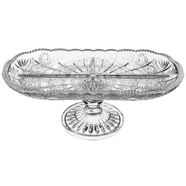 менажница LEFARD Muza crystal 4 секции 30х14х11см на ножке стекло