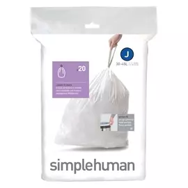 мешки для мусора SIMPLEHUMAN 45л 20шт 30мкм 27х16см