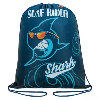 мешок для обуви ПИФАГОР Shark attack 40х32см полиэстер