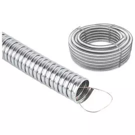 металлорукав Промрукав 20м D18 сталь серебристый