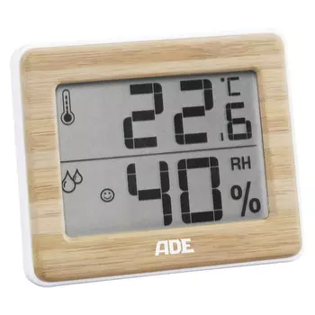 метеостанция ADE WS1702 white-bamboo темпер./влажность