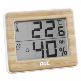 метеостанция ADE WS1702 white-bamboo темпер./влажность