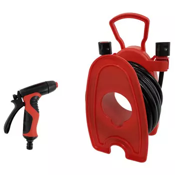 мини-катушка MAXITERRA со шлангом 3/8" 10м с пистолетом-распылителем