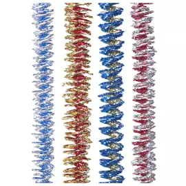 мишура Кольца-2 200х3см синий/золотой