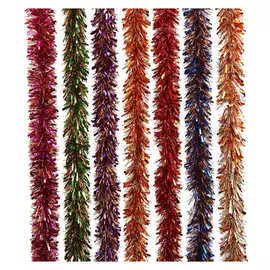 мишура Морозко 200х9,5см синий/золото1