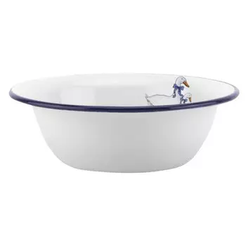 миска Гуси 21,5см 1л эмалир.сталь