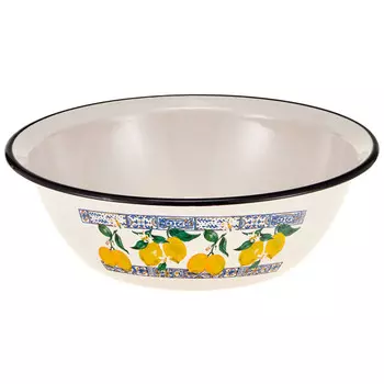 миска HITT Лимонная мозаика 28см 3,5л эмал.сталь