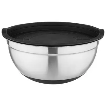 миска MALLONY Amarena 3л 24см с крышкой нерж.сталь, силикон