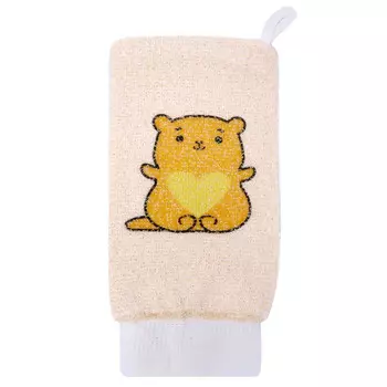 мочалка VIVAL Kids рукавица 24х12х0,7см хлопок