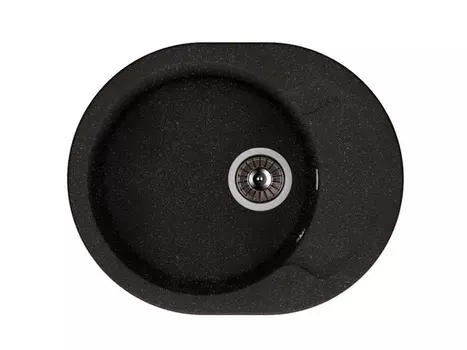 мойка DR.GANSINK Берта 580 черная, мраморная