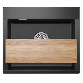 мойка ESTETICA 580х500х200мм турмалин кварц