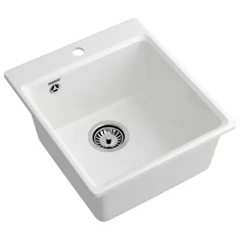 мойка GRANFEST LEVEL 420 420х480х200мм иней мрамор