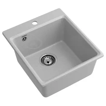 мойка GRANFEST LEVEL 420 420х480х200мм серый мрамор