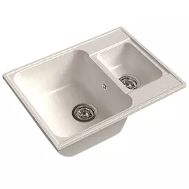 мойка GRANFEST QUARZ-09 белая, гранитная