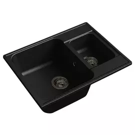 мойка GRANFEST QUARZ-09 черная, гранитная