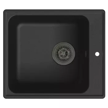 мойка GRANFEST QUARZ-17 420х480х180мм чёрная кварц