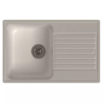 мойка GRANFEST QUARZ-78 740х480х180мм белая кварц