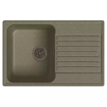 мойка GRANFEST QUARZ-78 740х480х180мм песочная кварц