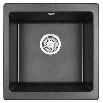 мойка GRANULA 450х460х200мм черный кварц