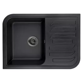 мойка GRANULA 695х490х195мм черная кварц