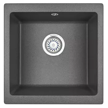 мойка кухонная GRANULA 455х460х190мм графит кварц
