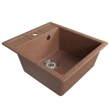 мойка Mixline ML-GM28 КОМФОРТ прямоугольная 450х500х190мм искуственный камень терракотовая