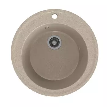 мойкa Mixline ML-GMS01 СТАНДАРТ круглая D470х180мм искуственный камень песочная