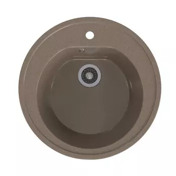 мойкa Mixline ML-GMS02 СТАНДАРТ круглая D505х180мм искуственный камень терракот
