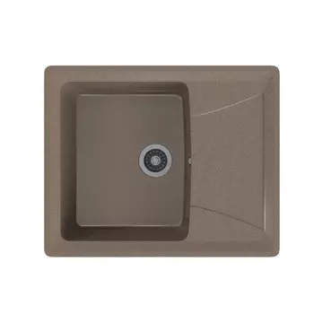 мойка Mixline ML-GMS03 СТАНДАРТ с крылом 605х495х190мм искуственный камень терракот