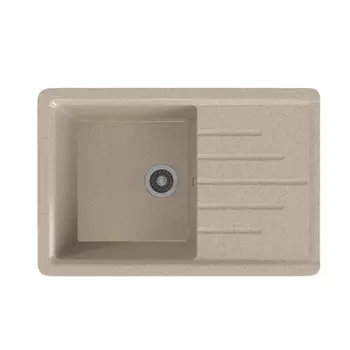 мойка Mixline ML-GMS07 СТАНДАРТ с крылом 750х495х190мм искуственный камень песочная