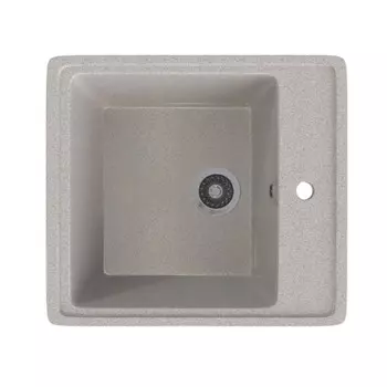 мойка Mixline ML-GMS10 СТАНДАРТ прямоугольная 460х505х190мм искуственный камень светло-серая
