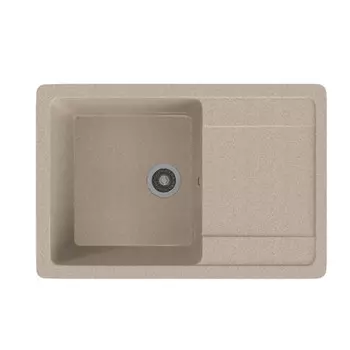 мойка Mixline ML-GMS15 СТАНДАРТ с крылом 640х505х185мм искуственный камень песочная