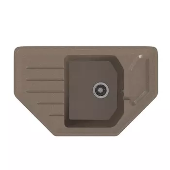 мойка Mixline ML-GMS17 СТАНДАРТ угловая с крылом 780х485х190мм искуственный камень терракот
