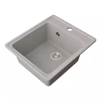 мойка Mixline ML-GMS18 СТАНДАРТ прямоугольная 410х470х190мм искуственный камень светло-серая