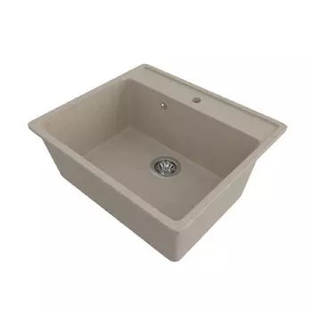 мойка Mixline ML-GMS21 СТАНДАРТ прямоугольная 565х505х200мм искуственный камень песочная