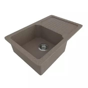 мойка Mixline ML-GMS24 СТАНДАРТ с крылом 765х490х200мм искуственный камень терракот