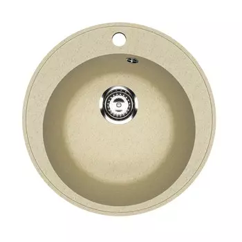 мойкa Mixline ML-GMU01 УЛЬТРА круглая D475х170мм искуственный камень бежевая