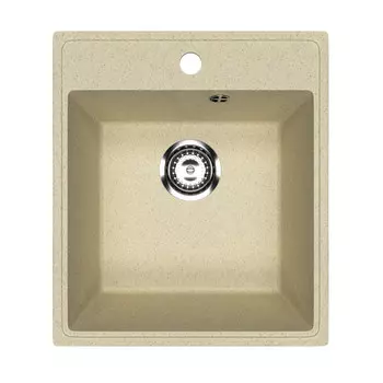 мойкa Mixline ML-GMU02 УЛЬТРА прямоугольная 425х485х175мм искуственный камень бежевая