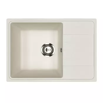 мойкa Mixline ML-GMU06 УЛЬТРА с крылом 600х420х170мм искуственный камень белая