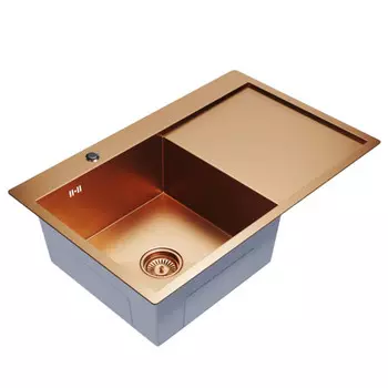 мойка настольного монтажа MIXLINE PRO 780х500х200мм бронза нержавеющая сталь