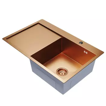 мойка настольного монтажа MIXLINE PRO 780х500х200мм бронза нержавеющая сталь