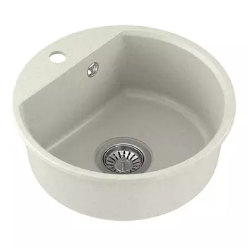 мойка NOVA 44 D443х160мм кварц белый