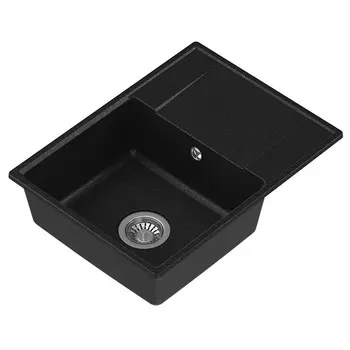 мойка NOVA 59-44 590х440х200мм кварц черный
