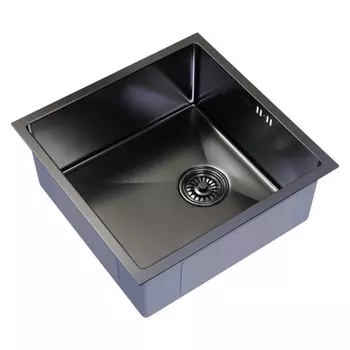 мойка подстольного монтажа MIXLINE PRO 450х450х200мм черный графит нержавеющая сталь